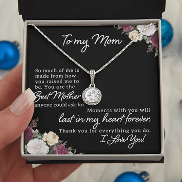 To My Mom - Eternal Hope Necklace - Gift Set- SLDDL0101 - Sunshine Letters Co